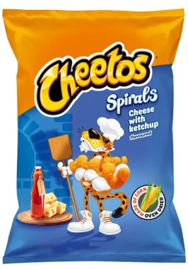 Chrupki Cheetos Spirale, Ser z Ketchupem, 80g
