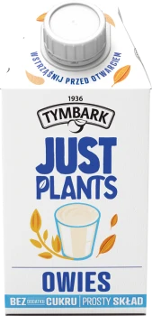 Napój owsiany Tymbark Just Plants, klasyczny, bez cukru, 0.5l