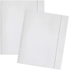 Teczka z gumką Interdruk, A4 +, papier kredowy, 300g/m2, biały