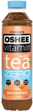 Napój niegazowany Oshee Zero Vitamin Tea, herbaciany, brzoskwiniowy, 0.555l