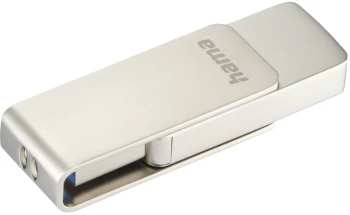 Pendrive Hama Rotate Pro, 64GB, obracany, USB 3.0, srebrny