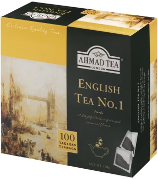 Herbata czarna w torebkach bez zawieszki Ahmad Tea English No.1, 100 sztuk x 2g