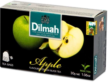 Herbata czarna aromatyzowana w torebkach Dilmah Apple, jabłko, 20 sztuk x 1.5g