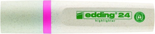 Zakreślacz edding Ecoline e-24, ścięta, 5mm, różowy