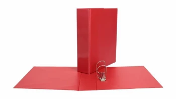 Segregator prezentacyjny Biurfol Panorama, A4, szerokość grzbietu 65mm, 2 ringi, czerwony