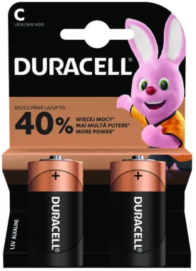 Bateria alkaliczna Duracell, LR14/C, 2 sztuki