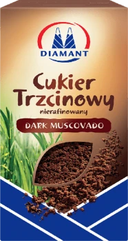 Cukier trzcinowy Diamant Dark Muscovado, sypki, 0.5kg