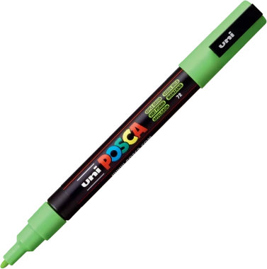 Marker z farbą plakatową Posca PC-3M, okrągła, zielony jasny