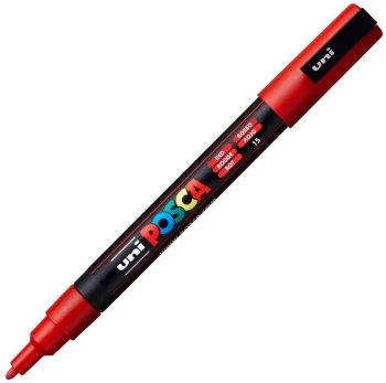 Marker permanentny Uni Posca PC-3M, okrągła, czerwony