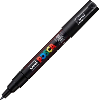 Marker z farbą Posca PC-1M, okrągła, 0.7mm, czarny