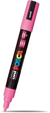 Marker z farbą plakatową Posca PC-5M, okrągła, różowy