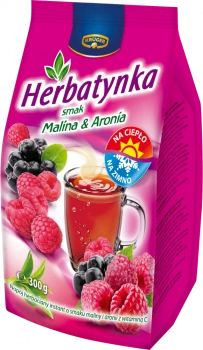 Herbata rozpuszczalna Herbatynka Krüger, malina&aronia z wit C, 300g