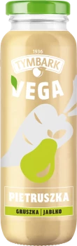 Sok warzywno-owocowy Tymbark Vega, pietruszka/gruszka/jabłko, bez cukru, butelka szklana, 0.25l