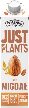 Napój owsiano-migdałowy Tymbark Just Plants, bez cukru, 1l