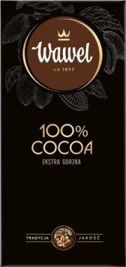 Czekolada Wawel Premium 100% cocoa, gorzka, 80g
