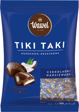 Cukierki Wawel Tiki Taki, kokosowo-orzechowy, 1kg