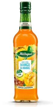 Syrop Herbapol Sezonowe Smaki, mango i ananas, 420ml