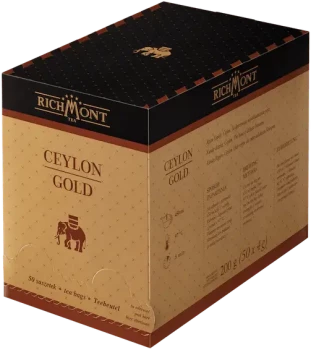 Herbata czarna w torebkach Richmont Ceylon Gold, 50 sztuk x 4g