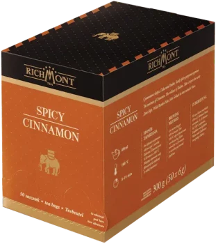 Herbata owocowa w torebkach Richmont Spicy Cinnamon, 50 sztuk x 6g