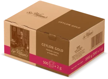 Herbata czarna w kopertach Sir William's Ceylon Gold, 500 sztuk x 2g
