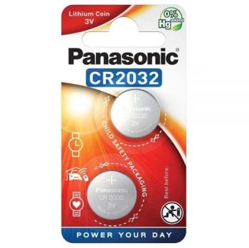 Bateria litowa Panasonic, 3V, CR2032, 2 sztuki