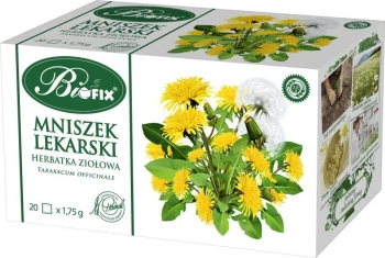 Herbata ziołowa w torebkach Bifix, mniszek lekarski, 20 sztuk x 1.75g