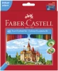 Kredki ołówkowe Faber Castell Zamek+ temperówka, sześciokątne, 48 sztuk, mix kolorów