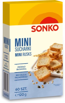 Mini sucharki Sonko, 60 sztuk, 120g