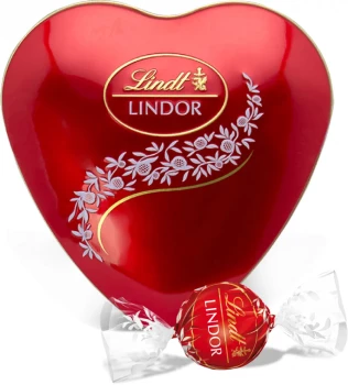 Bombonierka Lindt Lindor, serce, czekoladowy, 50g