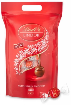 Praliny Lindt Lindor Milk, czekolada mleczna, 1kg