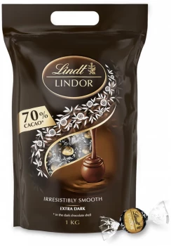 Praliny Lindt Lindor Extra Dark, czekolada gorzka, 1kg