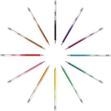 Kredki ołówkowe BIC Kids Evolution Illusion, wymazywalne, 24 sztuki, mix kolorów
