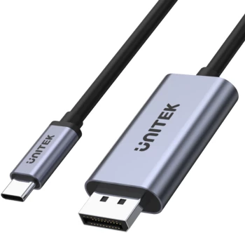 Adapter Unitek V1409A, USB-C na DP 1.2, 1.8m, szary