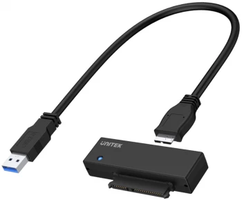 Adapter Unitek Y-1039 mostek USB 3.0 - SATA III 2,5"/3,5", 80cm, czarny
