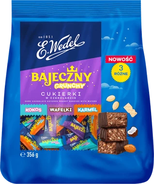 Mieszanka Wedlowska Bajeczny Crunchy Wedel, mix smaków, 356g