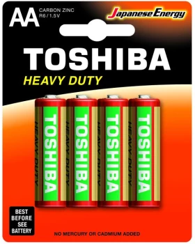 Bateria cynkowo-węglowa Toshiba Heavy Duty, AA/R6, 4 sztuki, blister
