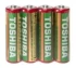 Bateria cynkowo-węglowa Toshiba Heavy Duty, AA/R6, 4 sztuki, folia