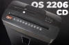 Niszczarka Opus OS2206CD, paski/ścinki (cross-cut) 4x39mm, 6 kartek, P-4/T-2/O-1/E-2 DIN, czarny