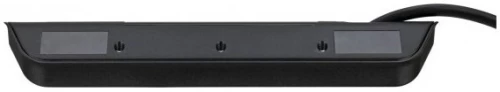 Listwa zasilająca narożna Brennenstuhl estilo, z funkcją ładowania USB, 2m, 4 gniazda wtykowe + 2xUSB 3.10A, srebrno-czarny