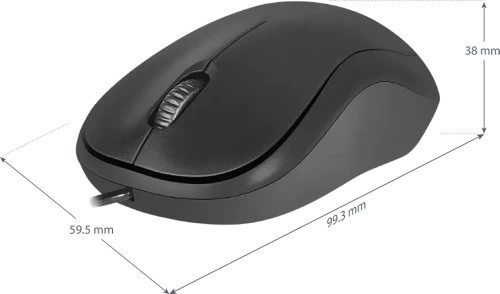 Mysz przewodowa Defender Patch MS-759, optyczna, czarny