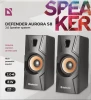 Głośnik Defender Aurora S8, 8W, 2 sztuki (system akustyczny 2.0), czarny