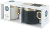 Kubki Altom Design Gold Dream, 350ml, porcelana, komplet 2 sztuk, kremowy/czarny