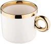 Kubki Altom Design Gold Dream, 350ml, porcelana, komplet 2 sztuk, kremowy/czarny