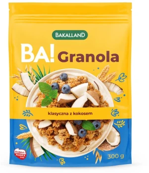 Granola Bakalland BA! klasyczna z kokosem, 300g