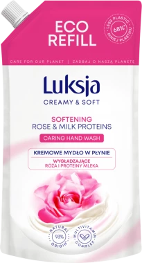 Mydło w płynie Luksja Creamy & Soft Rose & Milk Proteins, zapas, różany, 900ml