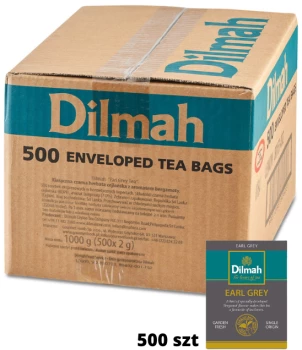 Herbata Earl Grey czarna w kopertach Dilmah Gourmet, 500 sztuk x 2g