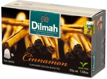 Herbata czarna aromatyzowana w torebkach Dilmah Cinnamon, cynamon, 20 sztuk x 1.5g