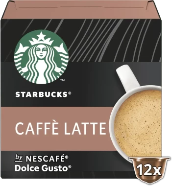 Kawa w kapsułkach Starbucks Caffe Latte, 12 sztuk