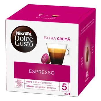 Kawa w kapsułkach Nescafe Dolce Gusto Espresso Extra Crema, 16 sztuk