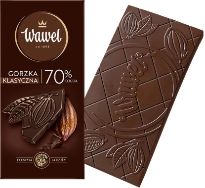 Czekolada Wawel Premium Gorzka 70% cocoa, 100g